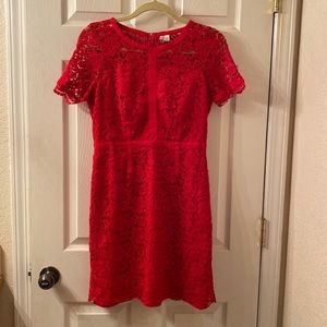 Red lace dress by Elle size 4